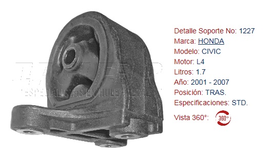 SOPORTE DE MOTOR EAGLE