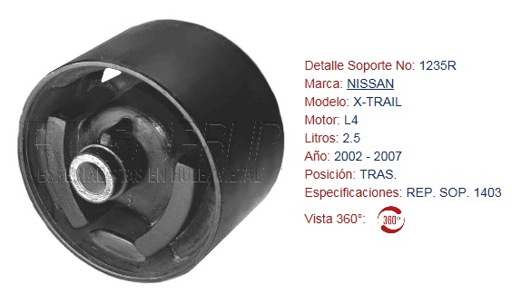 REPUESTO DE SOPORTE DE MOTOR EAGLE