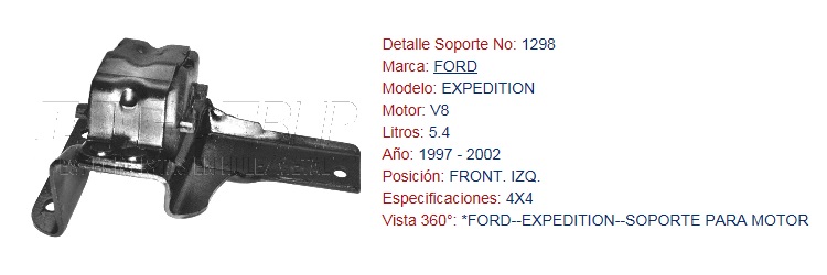 SOPORTE DE MOTOR EAGLE