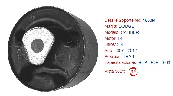 REPUESTO DE SOPORTE DE MOTOR EAGLE