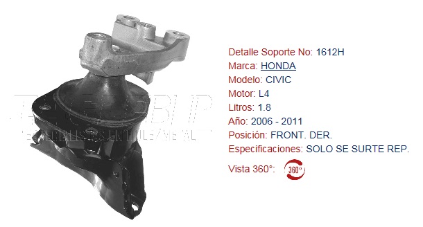 SOPORTE DE MOTOR EAGLE