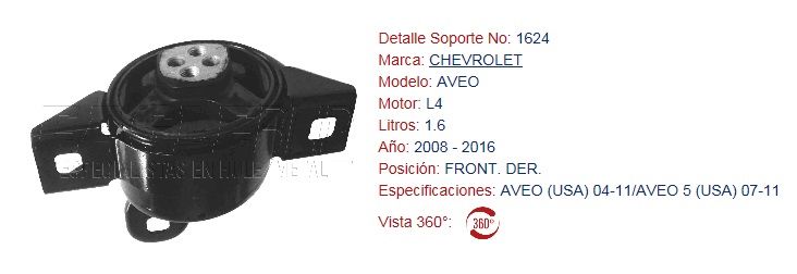 SOPORTE DE MOTOR EAGLE