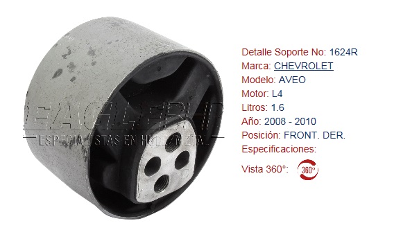 REPUESTO DE SOPORTE DE MOTOR EAGLE