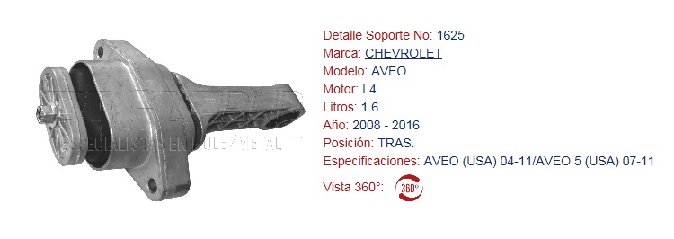 SOPORTE DE MOTOR EAGLE