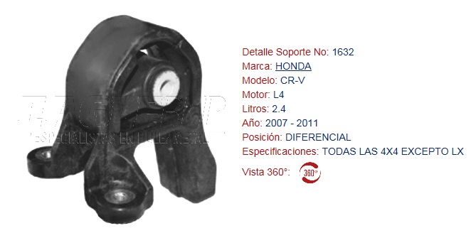 SOPORTE DE MOTOR EAGLE