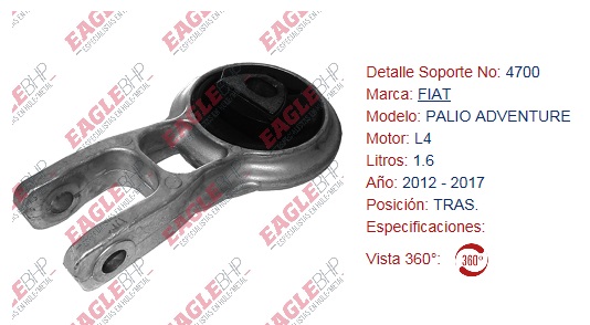 SOPORTE DE MOTOR EAGLE